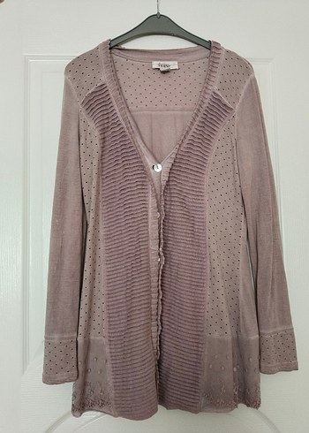 Tesini marka L beden V Yakalı Kadın Mini Sabahlık - Görsel 3