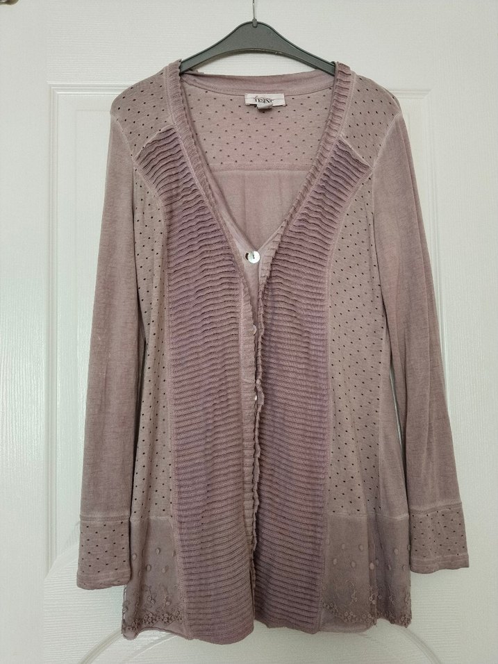 Tesini marka L beden V Yakalı Kadın Mini Sabahlık - Görsel 3