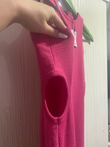 m Beden pembe Renk Stradivarius elbise