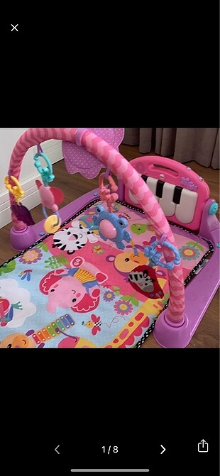 Fisher price oyun aktivite halısı pembe piyanolu