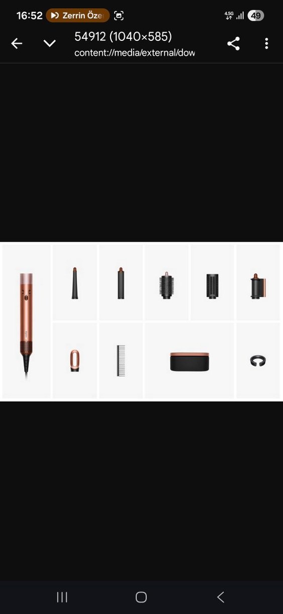 Bluetooth özellikli kahverengi saç şekillendirici set - Görsel 5