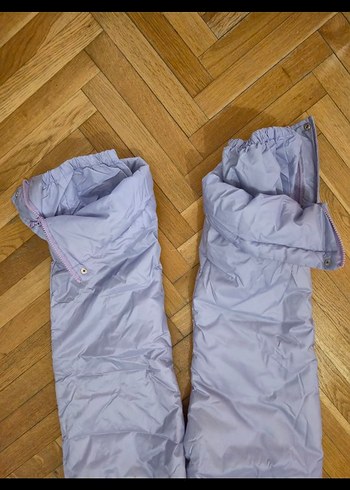 eflatun Kayak Pantolonu, Askılı, Kemerli - Görsel 4