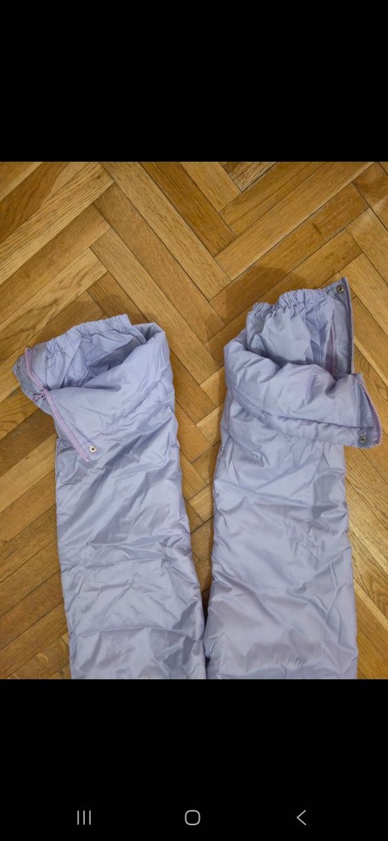 eflatun Kayak Pantolonu, Askılı, Kemerli - Görsel 4