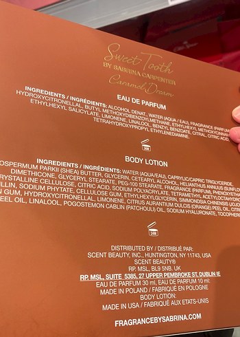 Sabrina Carpenter Caramel Dream Parfüm seti - Görsel 2