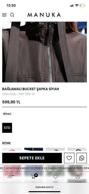 Beden manuka bucket şapka