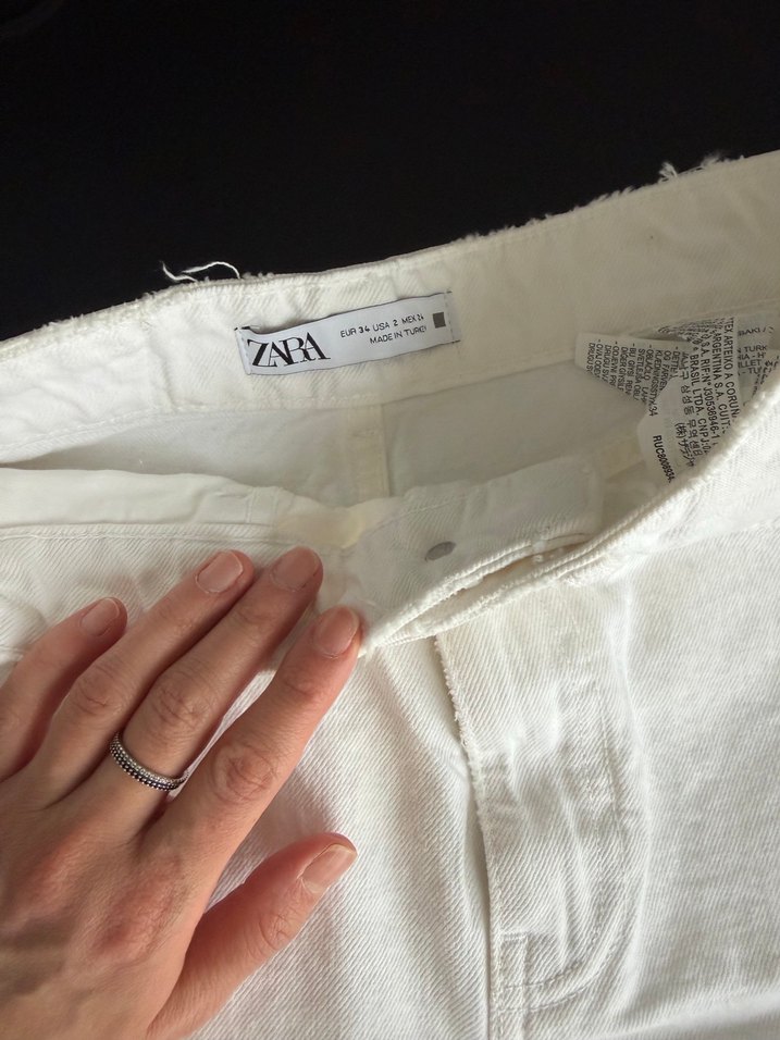 Zara mom jean şort - Görsel 2