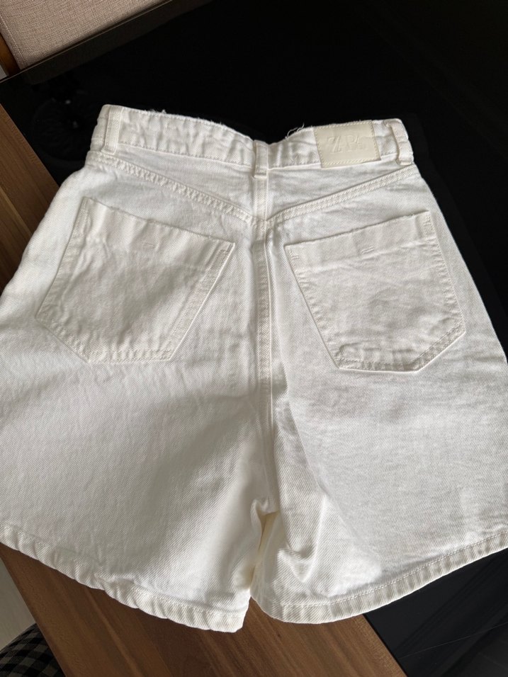 Zara mom jean şort - Görsel 3