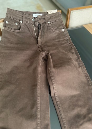 Zara kahverengi jean - Görsel 2