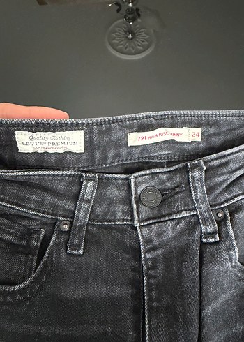 Levis marka Gri Normal Boy Püsküllü Kadın Kot Pantolon - Görsel 3