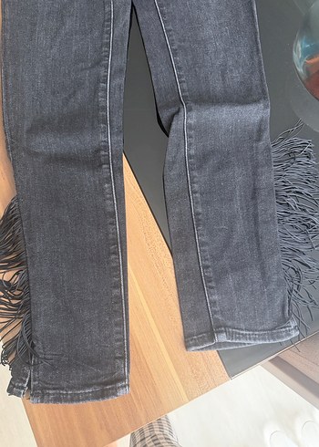 Levis marka Gri Normal Boy Püsküllü Kadın Kot Pantolon - Görsel 2