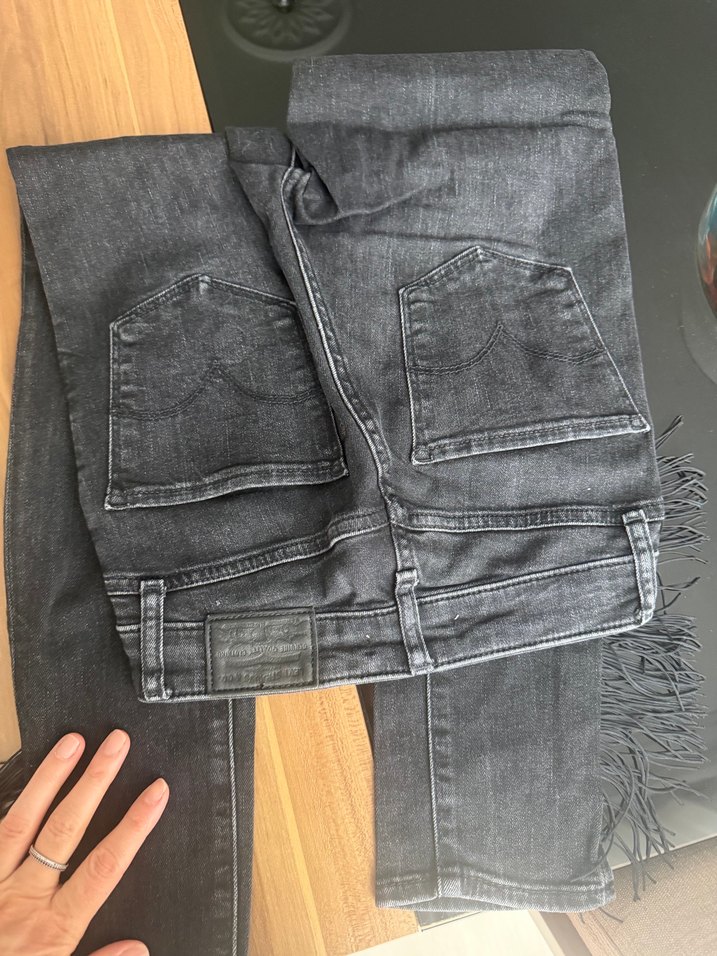 Levis marka Gri Normal Boy Püsküllü Kadın Kot Pantolon - Görsel 4
