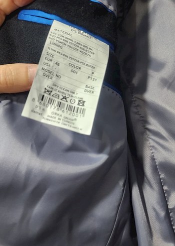 Diğer Lacivert Düğmeli Erkek Kaban