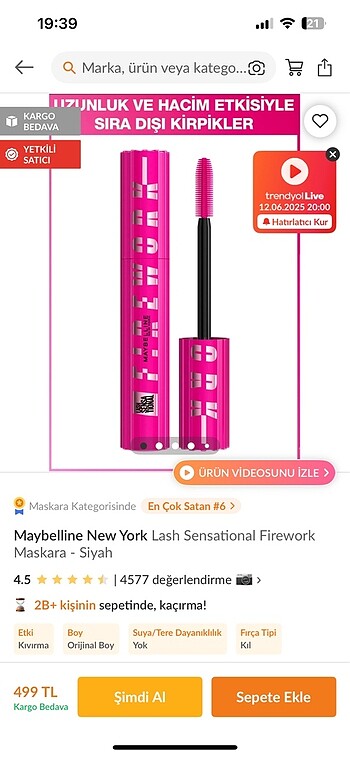 Maybelline Firework Mascara