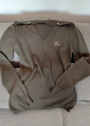 Orjinal Burberry yün kazak