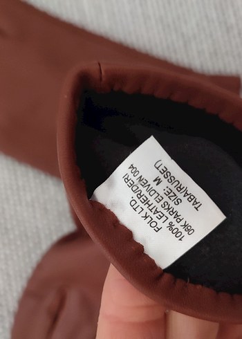 Gerçek Deri Kadın Eldiven - Görsel 5