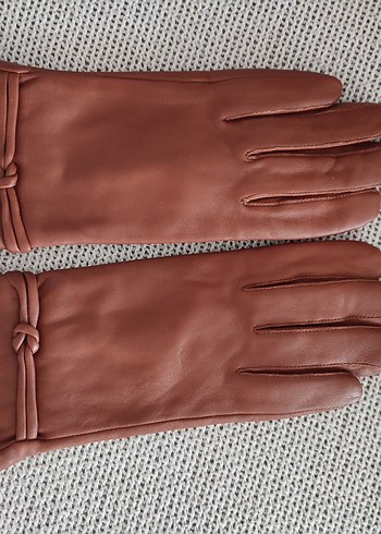 Gerçek Deri Kadın Eldiven - Görsel 3