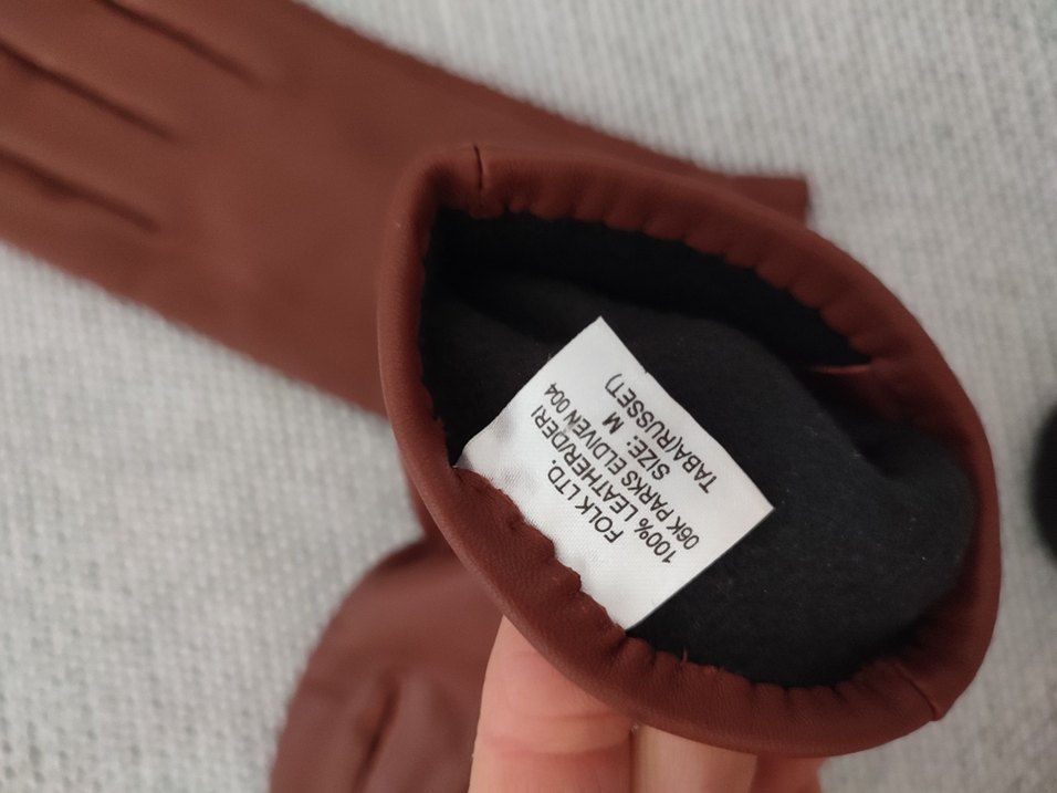 Gerçek Deri Kadın Eldiven - Görsel 5