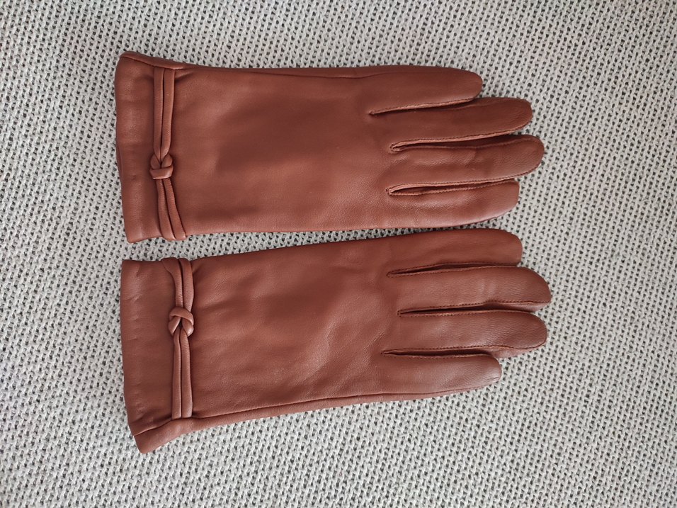 Gerçek Deri Kadın Eldiven - Görsel 3
