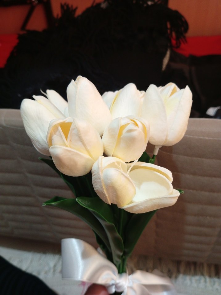 Islak Lale Buketi Gelin Çiçeği - Görsel 5