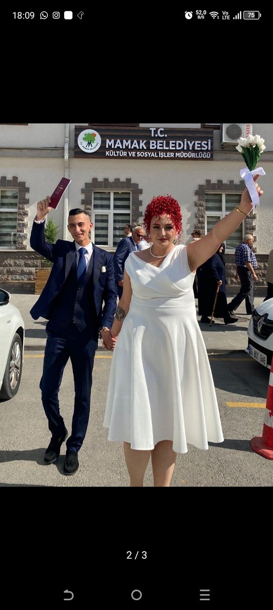 Beyaz Nikah Elbisesi/ Beyaz Abiye Elbise - Görsel 2