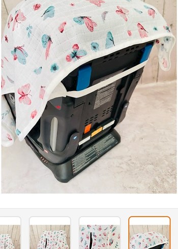 Pastel Renkli Bebek Oto Koltuğu Örtüsü - Görsel 5