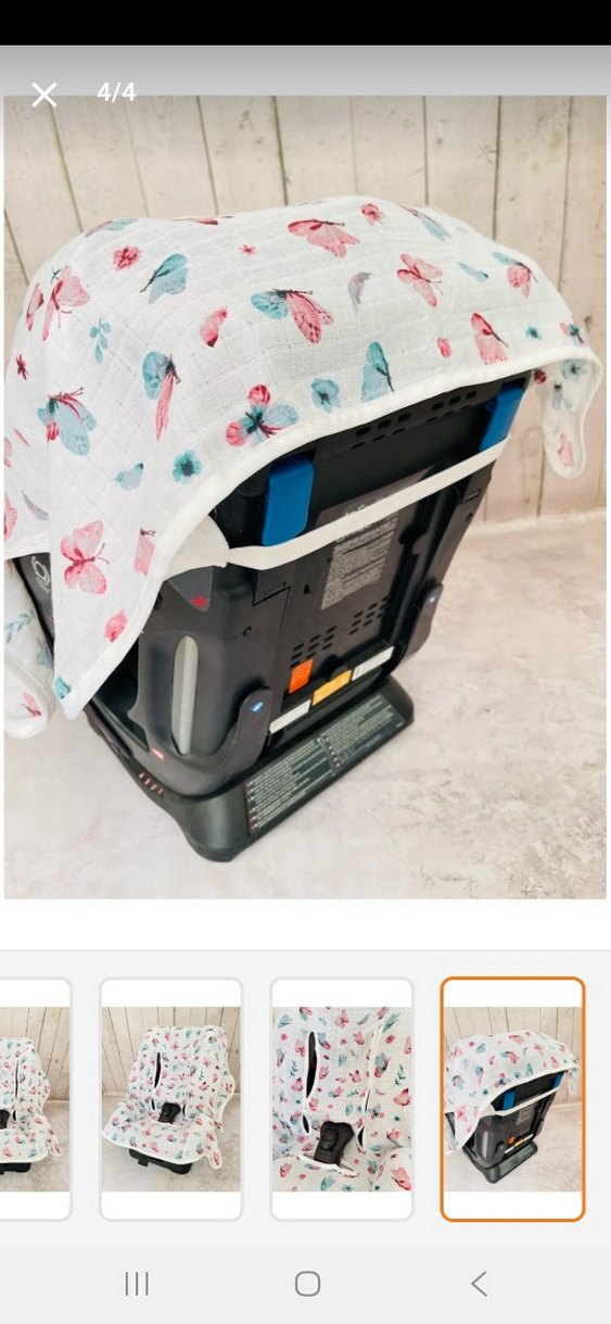 Pastel Renkli Bebek Oto Koltuğu Örtüsü - Görsel 5