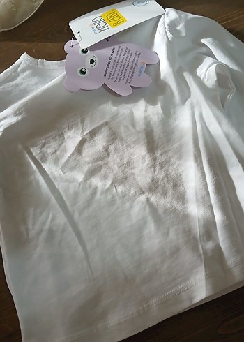 Beyaz Uzun Kollu Çocuk Body - Görsel 5