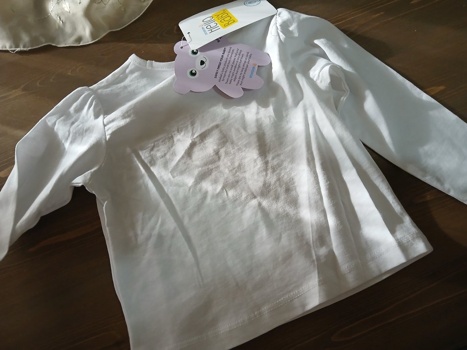 Beyaz Uzun Kollu Çocuk Body - Görsel 5