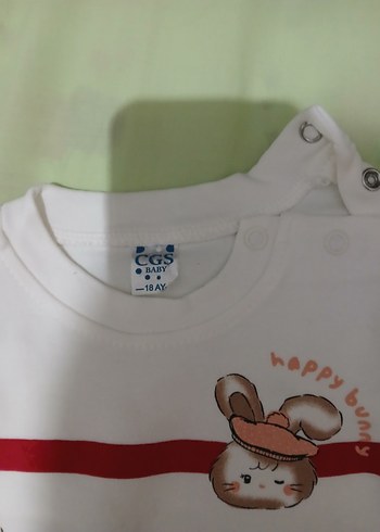 Uzun Kollu Kırmızı Çizgili Bebek Takımı - Görsel 6