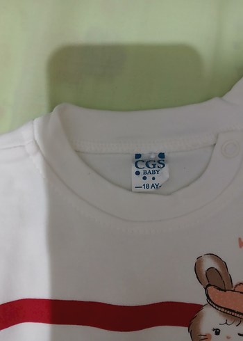 Uzun Kollu Kırmızı Çizgili Bebek Takımı - Görsel 5