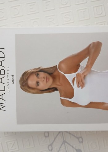 Beyaz Mini Straplez Pamuklu Atlet - Görsel 5