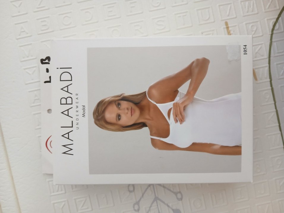 Beyaz Mini Straplez Pamuklu Atlet - Görsel 5