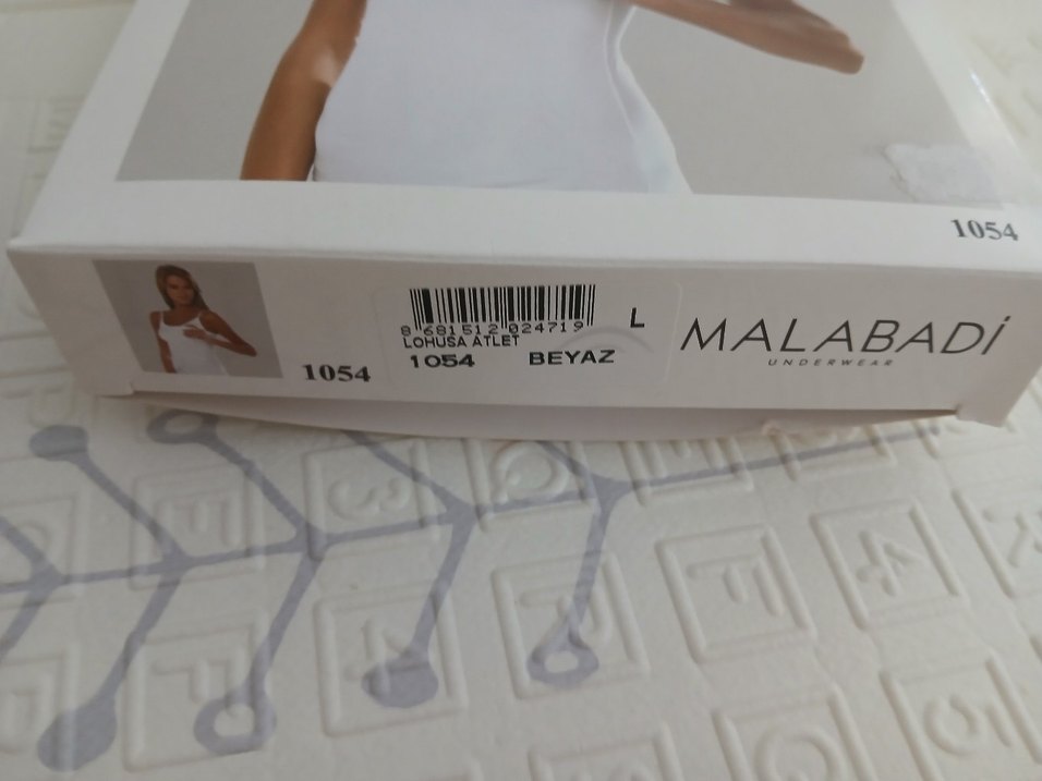 Beyaz Mini Straplez Pamuklu Atlet - Görsel 3