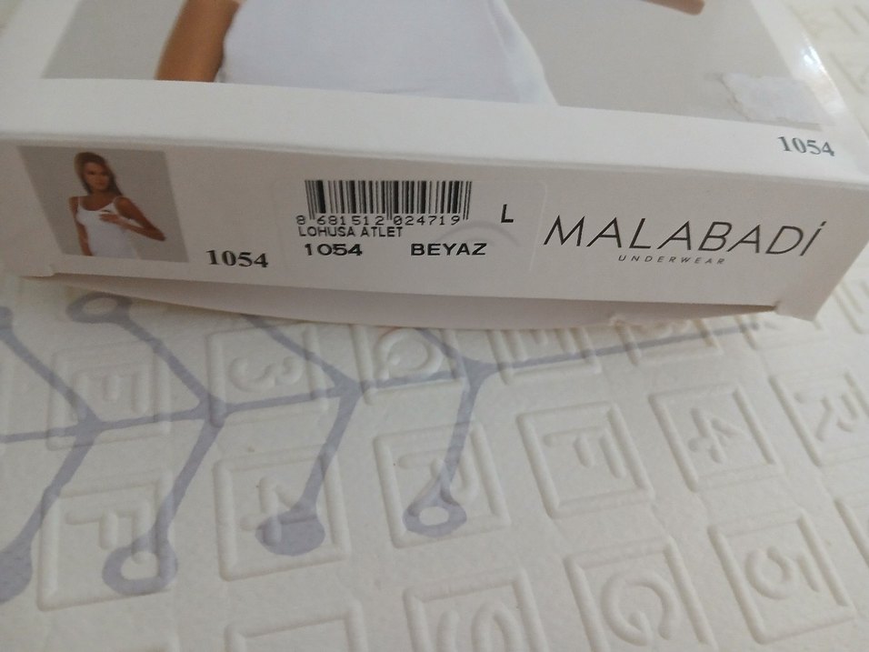 Beyaz Mini Straplez Pamuklu Atlet - Görsel 2