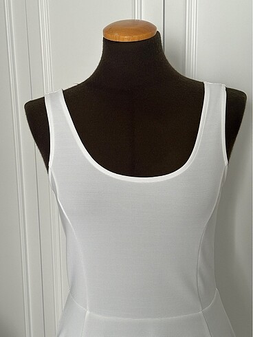 38 Beden H&M beyaz ribana Elbise