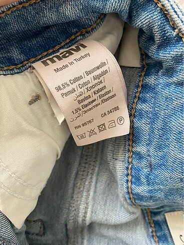xs Beden mavi Renk Mavi jeans kot şort