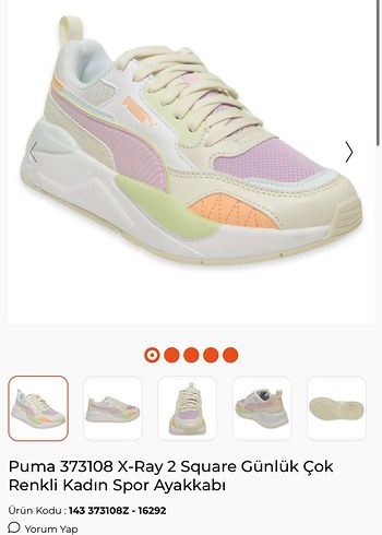 Puma X Ray 2 Square Kadin Spor Ayakkabi