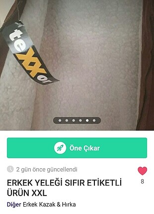ALMANYADAN GELEN KALİTELİ MARKA ERKEK YELEĞİ XXL BEDEN