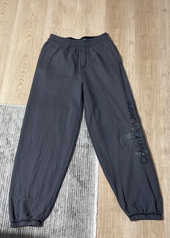 Calvin Klein Gri Rahat Kesim Erkek Eşofman Altı