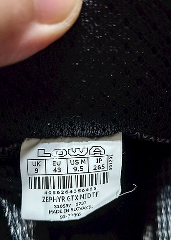 Lowa Zephyr modeli goretex sıfır gibi üründür - Görsel 9