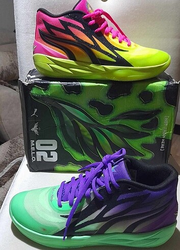 Puma lamelo ball mb.02 rick and morty orjinal kutusunda hatasız 