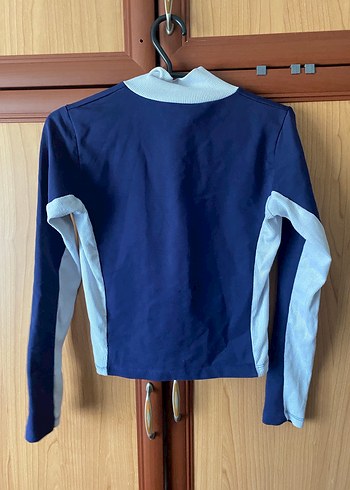 Mavi Rock Punk Kadın Fermuarlı Ceket - Görsel 2