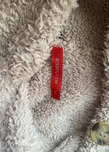 Bej Peluş Kadın Midi Ceket - Görsel 4