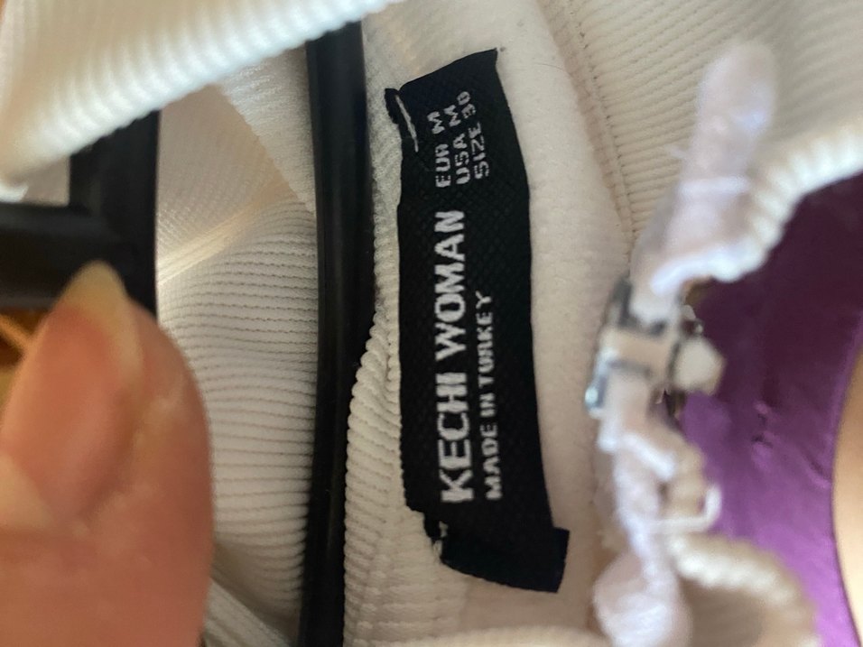 Beyaz Fermuarlı parmak geçirmeli Kadın Ceket - Görsel 3