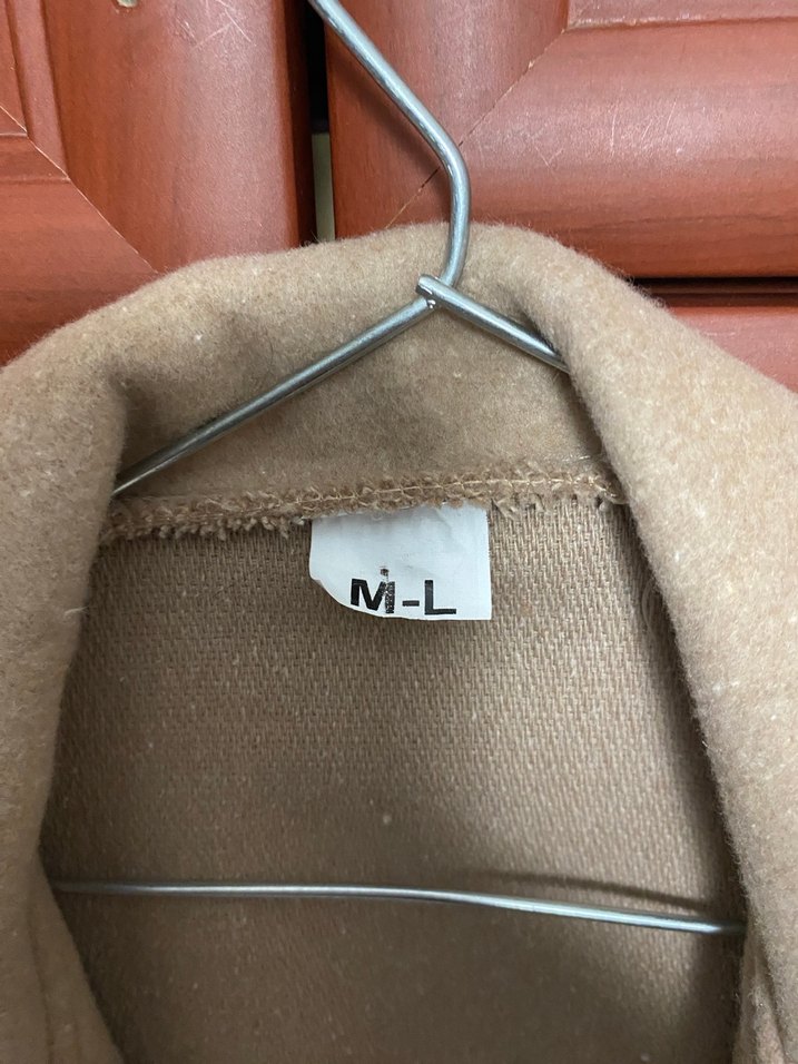 Bej Kadın Uzun Düğmeli Kaban - Görsel 3