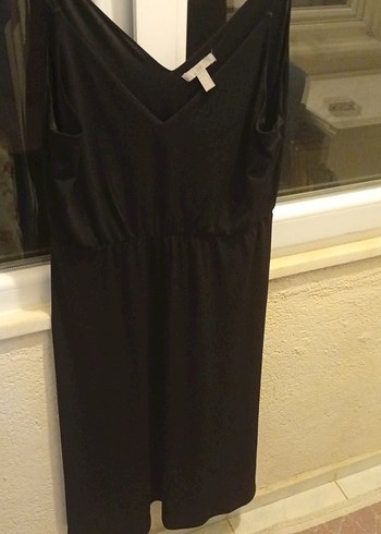 hm uzun ip askılı elbise - Görsel 3