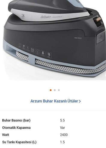 ARZUM BUHAR KAZANLI ÜTÜ