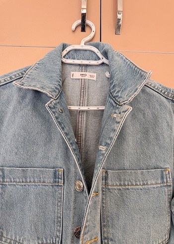 Gri Kısa Kollu Denim Tulum - Görsel 2