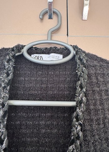 Nakışlı Siyah Örgü Kadın Yelek - Görsel 2