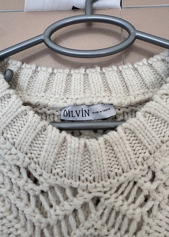 Bohem Uzun Kollu Örgü Kadın Kazak - Görsel 2